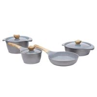 Juego de Ollas Alfetta Mónaco 7 Piezas Simple Cook