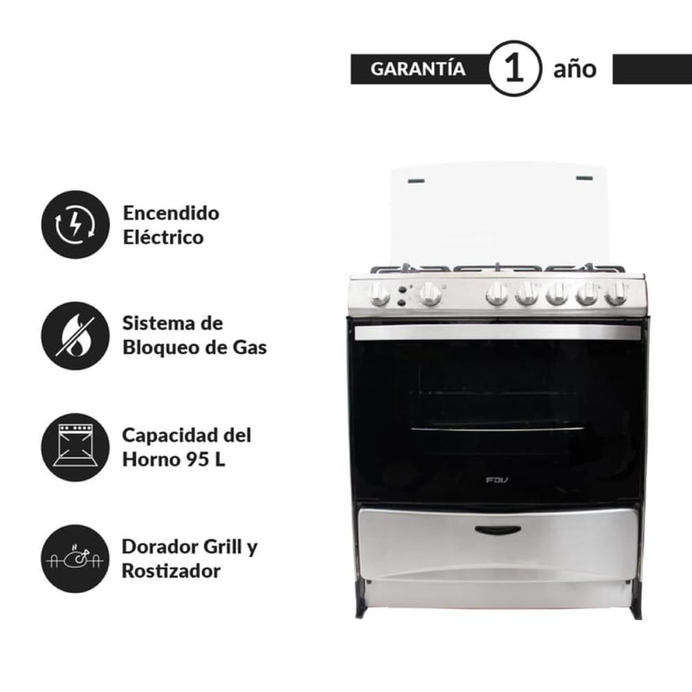 Cocina a pie Expert 76 cm GLP (Balón de Gas) FDV