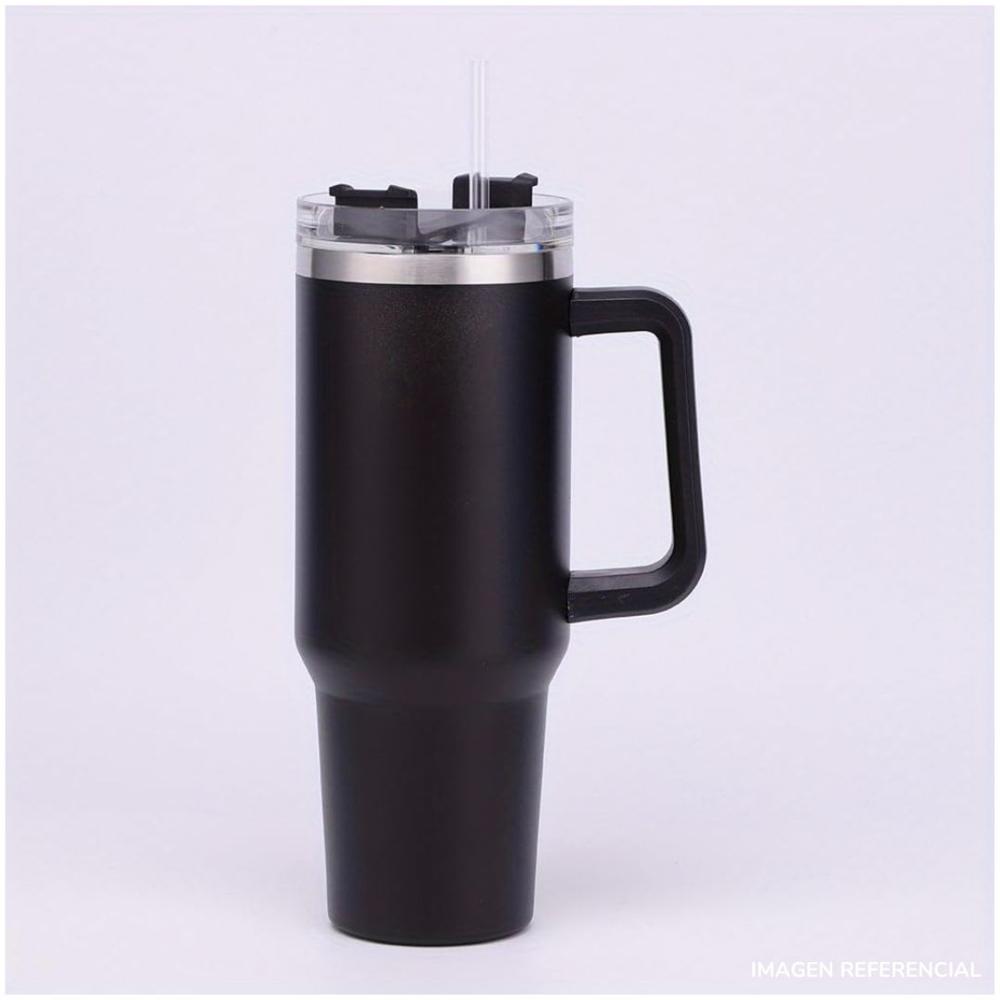 Vaso termo grande con asa 1200ml  STAN Negro