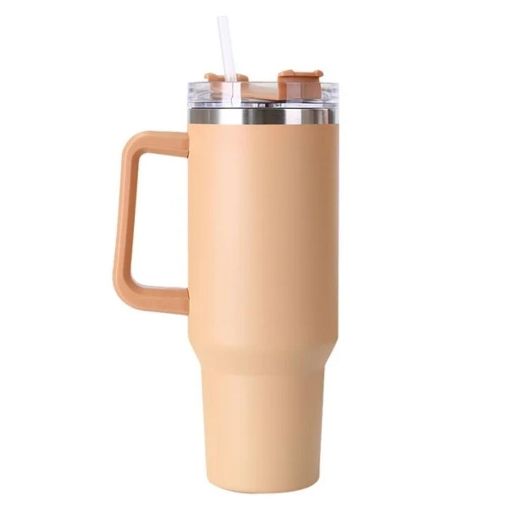 Vaso termo grande con asa 1200ml  STAN Beige
