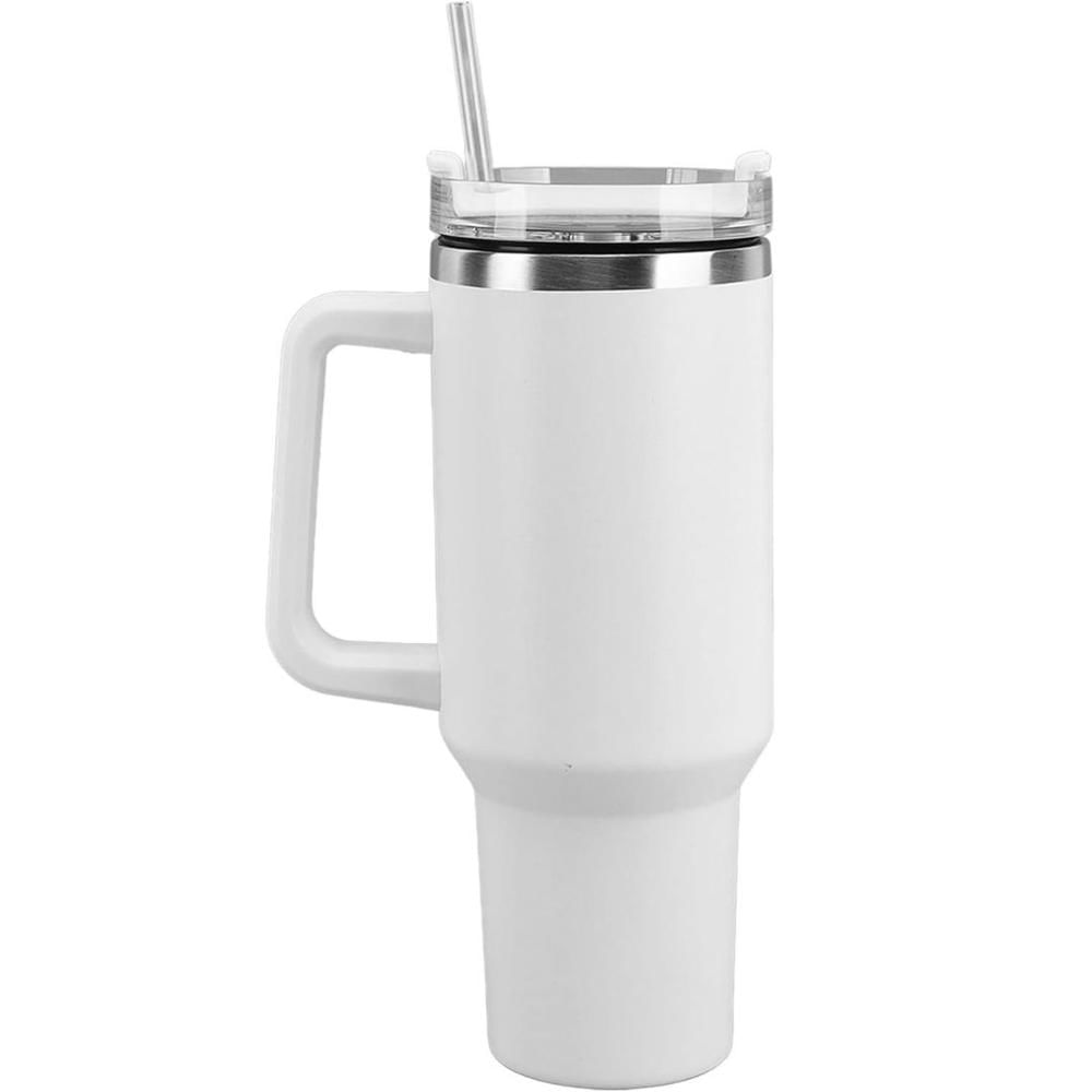 Vaso termo grande con asa 1200ml  STAN  Blanco
