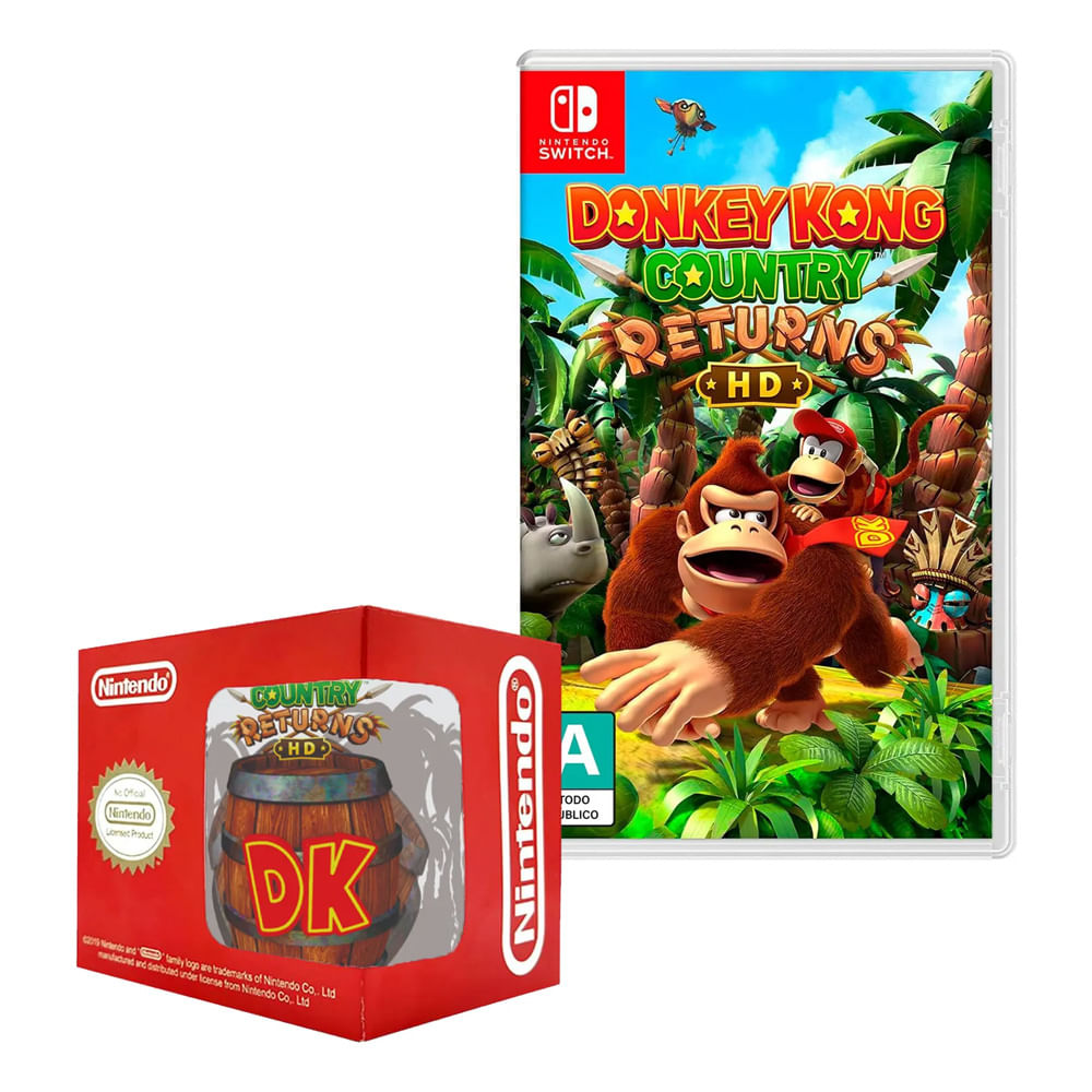 Donkey Kong Country Returns HD + Taza