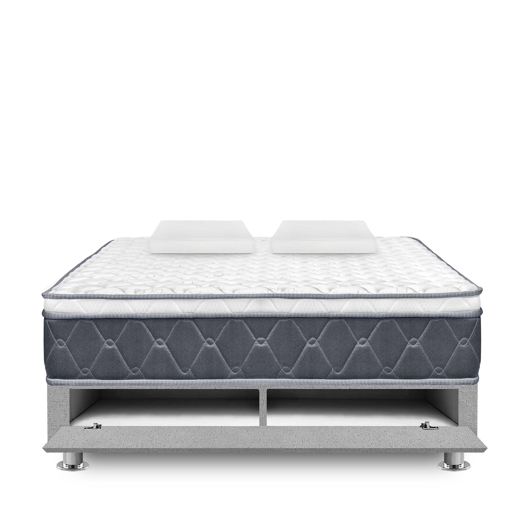 Cama Sabanera FORLI Vento 2 Plazas Blanco/Gris
