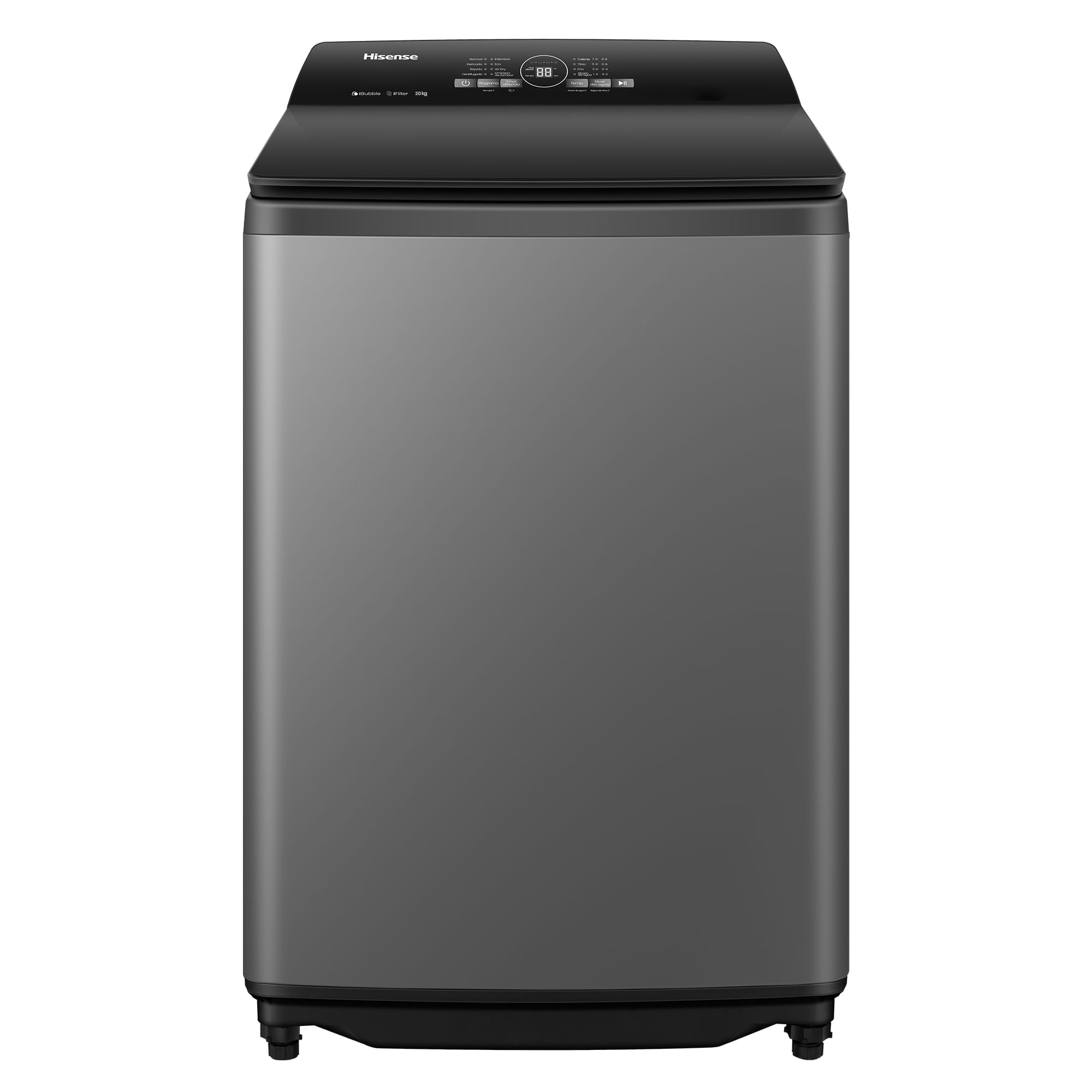 Lavadora HISENSE Carga Superior 20KG WT3I2023UT Dark Grey
