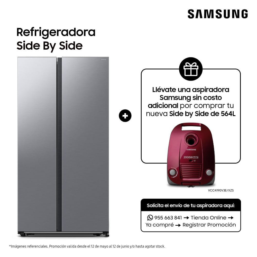 Refrigeradora SAMSUNG 564L No Frost RS57DG4000M9 Plata