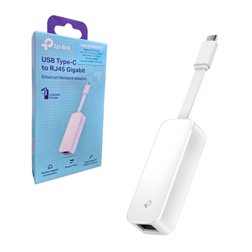 Adaptador De Red TP-Link Usb 3.0 Type-C a RJ45 UE300C