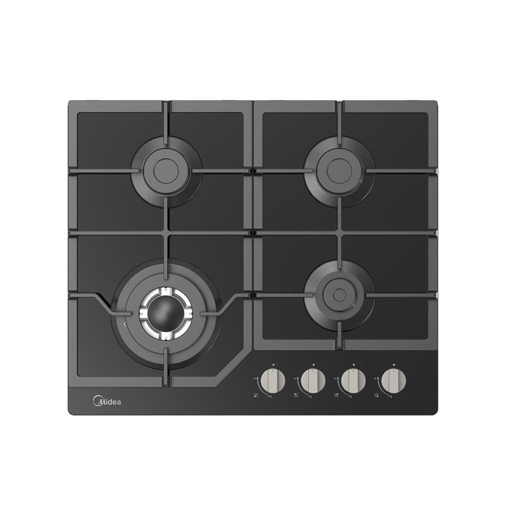 Cocina Empotrable A Gas 24''/60cms Vidrio Templado Negro Midea