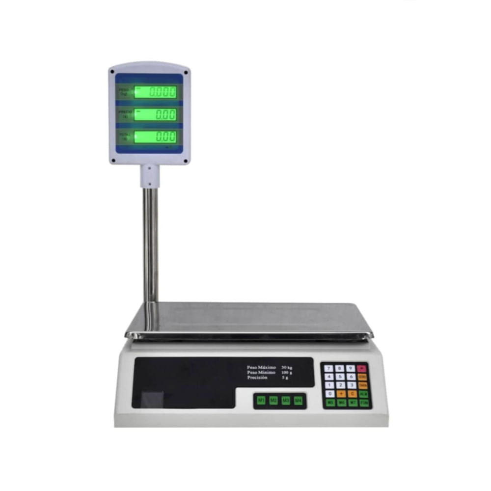 Balanza Electrónica Digital Comercial con Pantalla Torre de 40kg