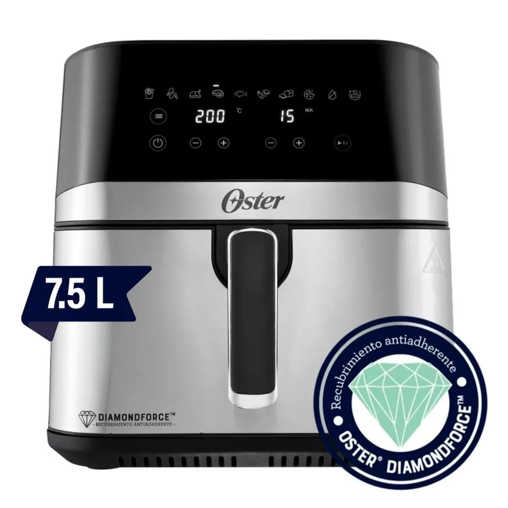 FREIDORA DE AIRE OSTER DIGITAL CKSTAF75DSSDF 053 7.5L DIGITAL EVESTIMIENTO DIAMONDFORCE