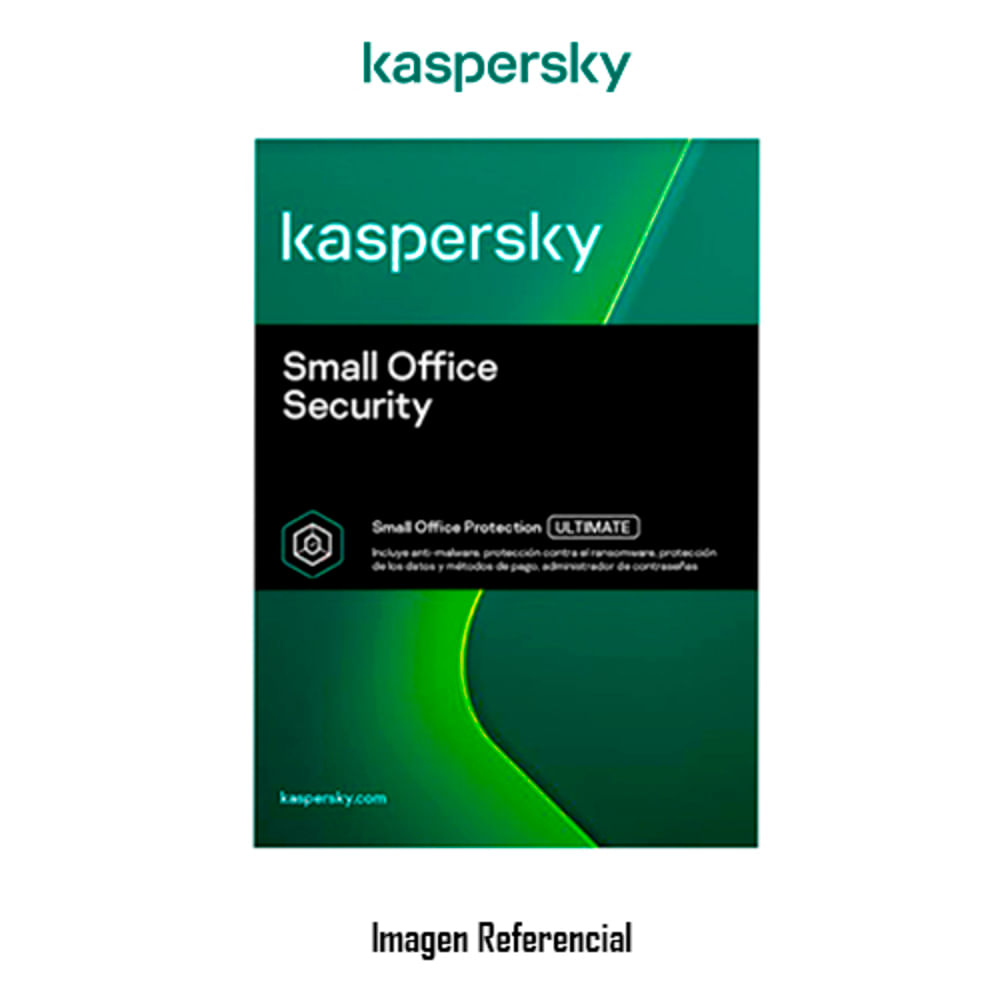 ANTIVIRUS KASPERSKY SMALL OFFICE SECURITY, PARA 5 PCS+1 SERVIDOR LIC 1 AÑO P/N:KL4541DDEFS