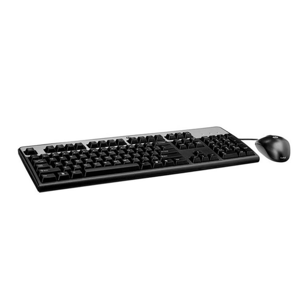 KIT TECLADO Y MOUSE HP INTERFAZ USB, ESPAÑOL, MOUSE 1000 DPI, COLOR NEGRO / GRIS - P/N: 631341-B21