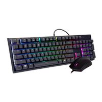 KIT TECLADO Y MOUSE GAMING COOL MASTER MASTERSET MS121, USB, RETRO-ILUMINADO - P/N: MS-121-KKMF1-US