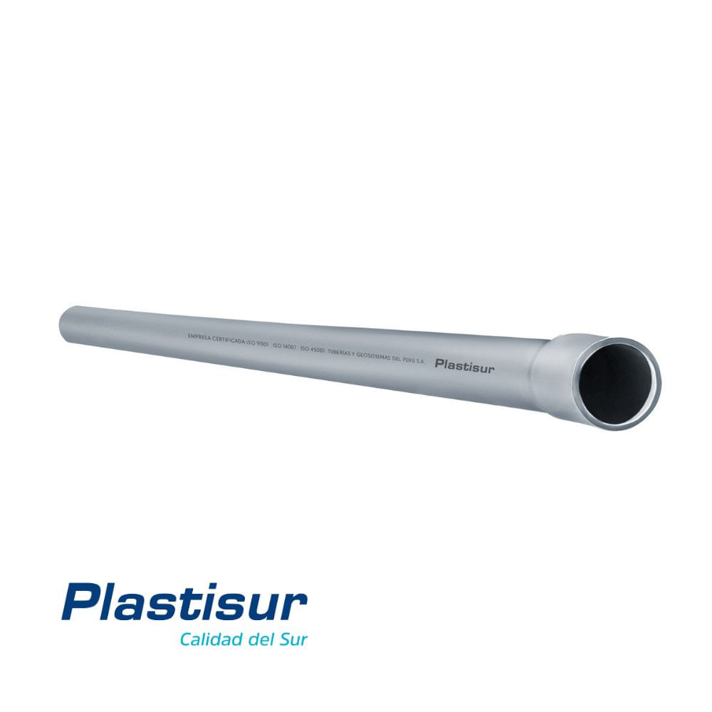 Tubo PVC Plastisur 1/2"" x 3m Luz SAP