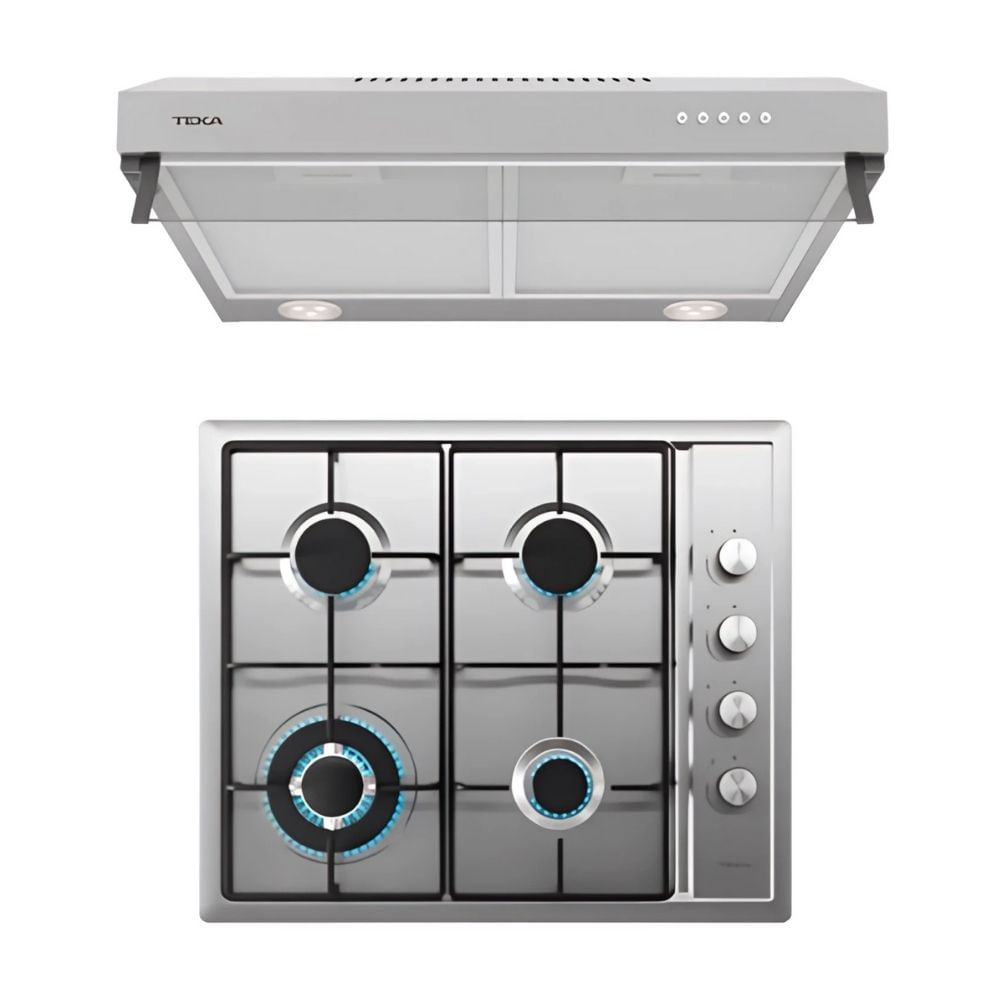 Cocina Empotrable Teka Modelo 112620051 con Campana Duetto Plus Inoxidable de 60 cm