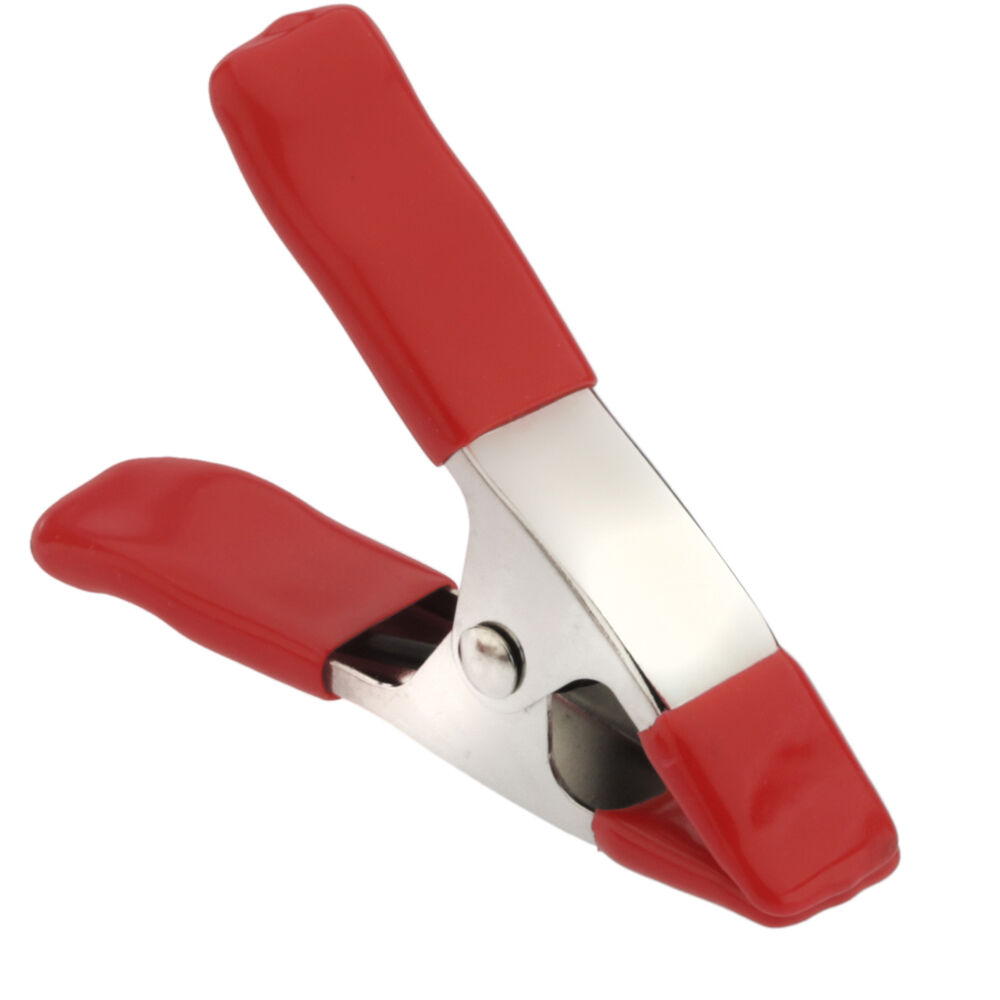 Impacto A-Clamp de Acero de 1"" (Rojo) - Capacidad de Mandíbula: 1"", Resortes de Acero de Alta Resis