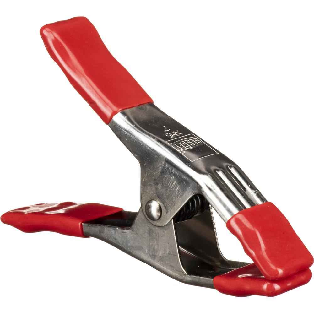 Pinza de Resorte de Acero Bessey (Roja, 2 1/4 x 2"") - Con Puntas de Vinilo Antideslizantes, Mango d