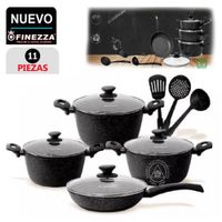 Juego de Ollas 11Pzas Ultra Granito FZ-X1713M Negro