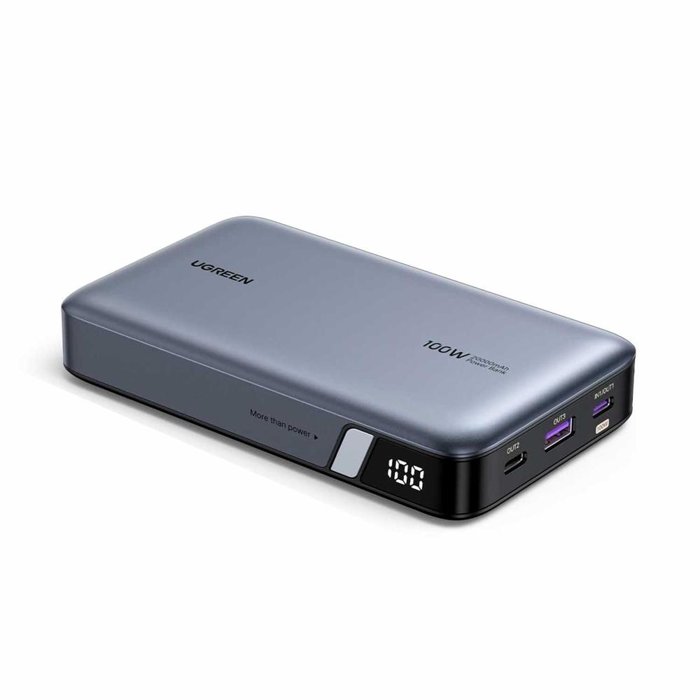 PowerBank Ugreen 20000 mAh 100W Carga Rapida Gris PB720 25188