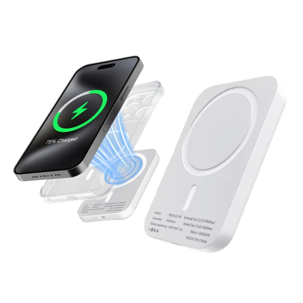 Cargador Inalámbrico Power Bank Magnético GengXin Carga Rápida 10000mAh