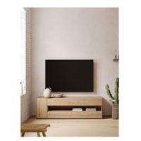 Mesa de TV Minimalista Nantes 60"" color Duna 3 puertas TU MESITA