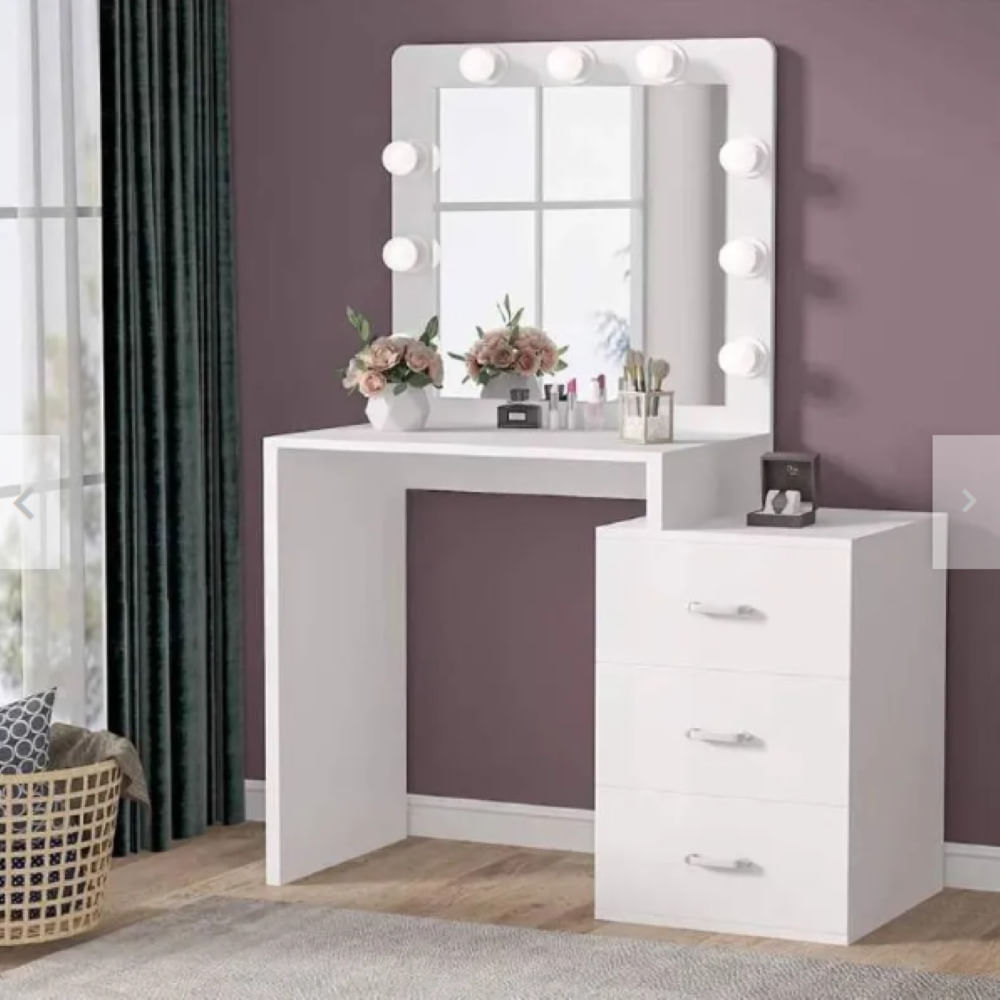 TOCADOR ESCRITORIO ALASKA NACION MUEBLES COLOR BLANCO