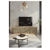 Mesa de TV Nórdica Xanty 60"" color Duna 4 puertas TU MESITA