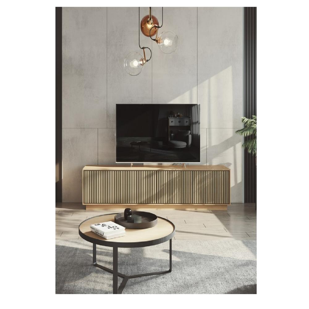 Mesa de TV Nórdica Xanty 60"" color Duna 4 puertas TU MESITA