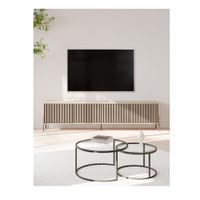 Mesa de TV Nórdica Nayim 65"" color Natural 4 puertas TU MESITA