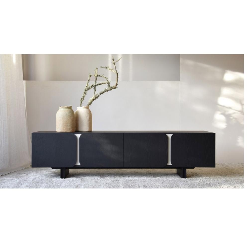 Mesa de TV Moderna Jalisco 65"" color Negro 4 puertas TU MESITA