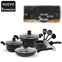 Juego de Ollas Antiadherente 11PZAS FZ-X1705M Negro