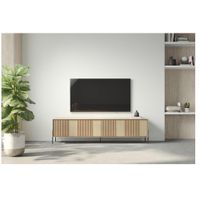 Mesa de TV Nórdica Tayler 65"" color Duna 4 puertas TU MESITA