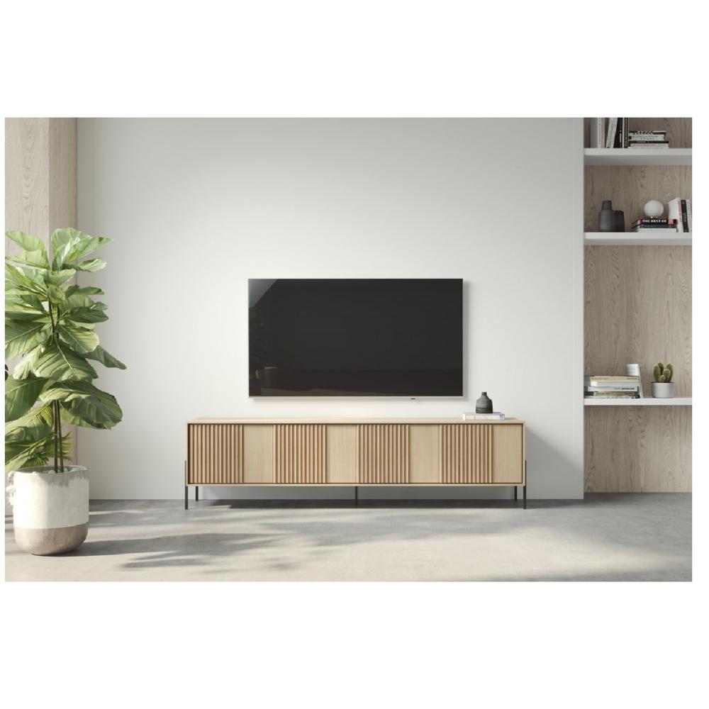 Mesa de TV Nórdica Tayler 65"" color Duna 4 puertas TU MESITA