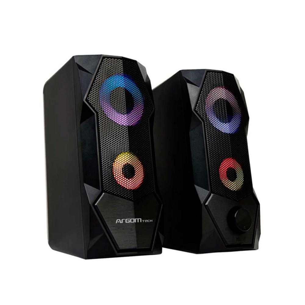 PARLANTE INALAMBRICO GAMER ARGOM TECH COMBAT SP68 ESTEREO 2.0 COMBAT SP68 5WP/N: ARG-SP-1068BK