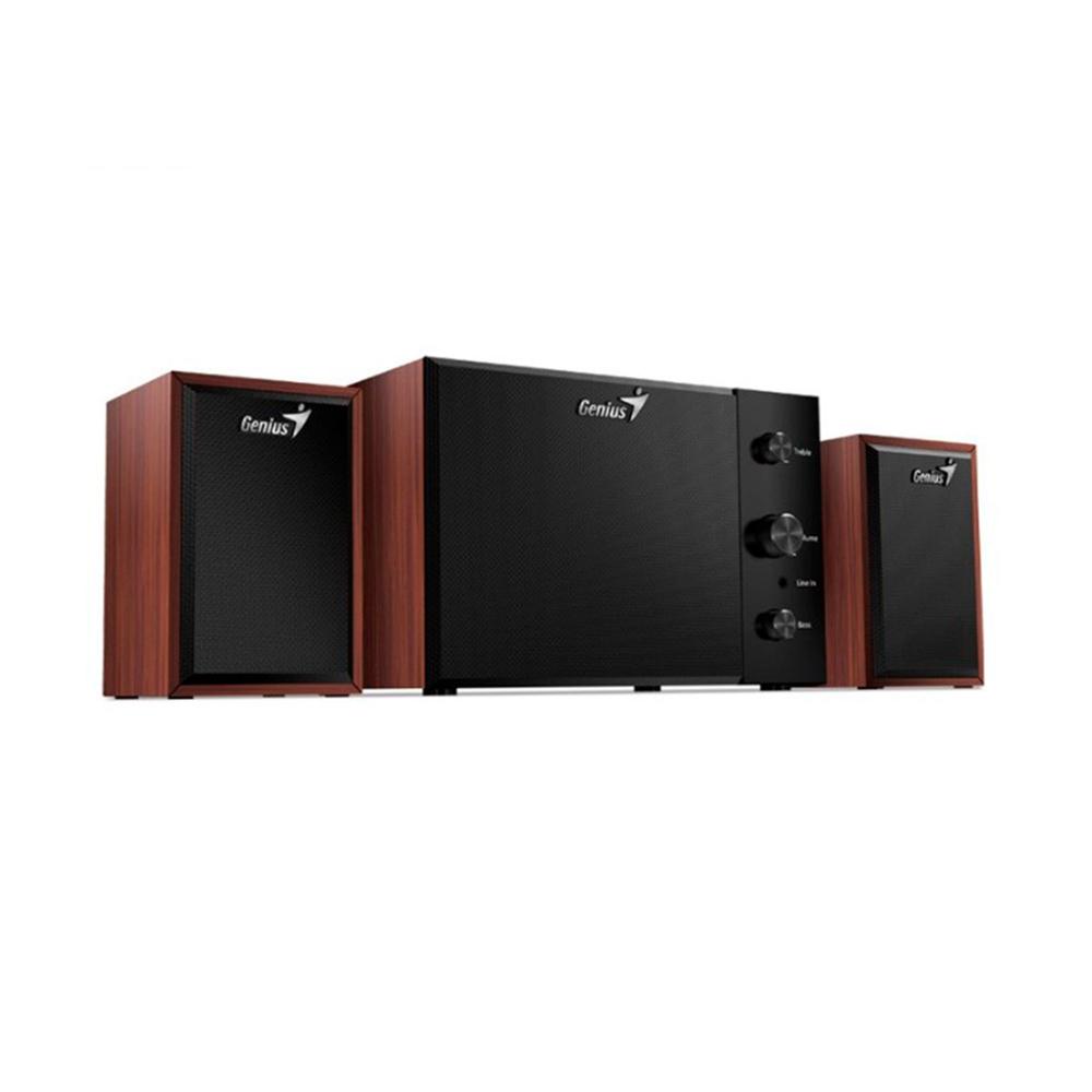 PARLANTE GENIUS SW-2.1 350, 2.1 CHANNEL, WOOD SUBWOOFER, RMS15W VOLUMEN - P/N: 31730037400