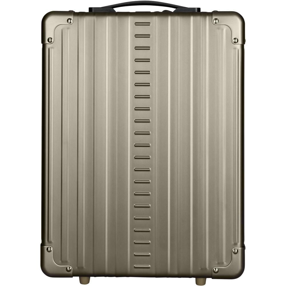 Mochila de Aluminio Duro Aleon (17"", Bronce) con Compartimentos Internos, Funda para Laptop Removib