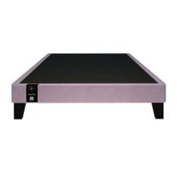 Base De Cama Europea Carintia 2 Plz - Lila