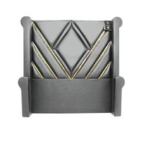 Cabecera Signature Ceuta con Tela espejo 1.5 Plz - Gris Claro