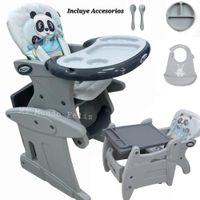 SILLA DE COMER PARA BEBE REFORZADA ACOLCHADA CON ACCESORIOS