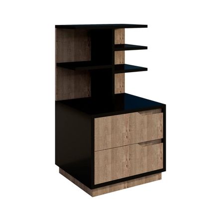 Velador Mardu - Negro y Macchiato Velador Mardu - Negro y Macchiato