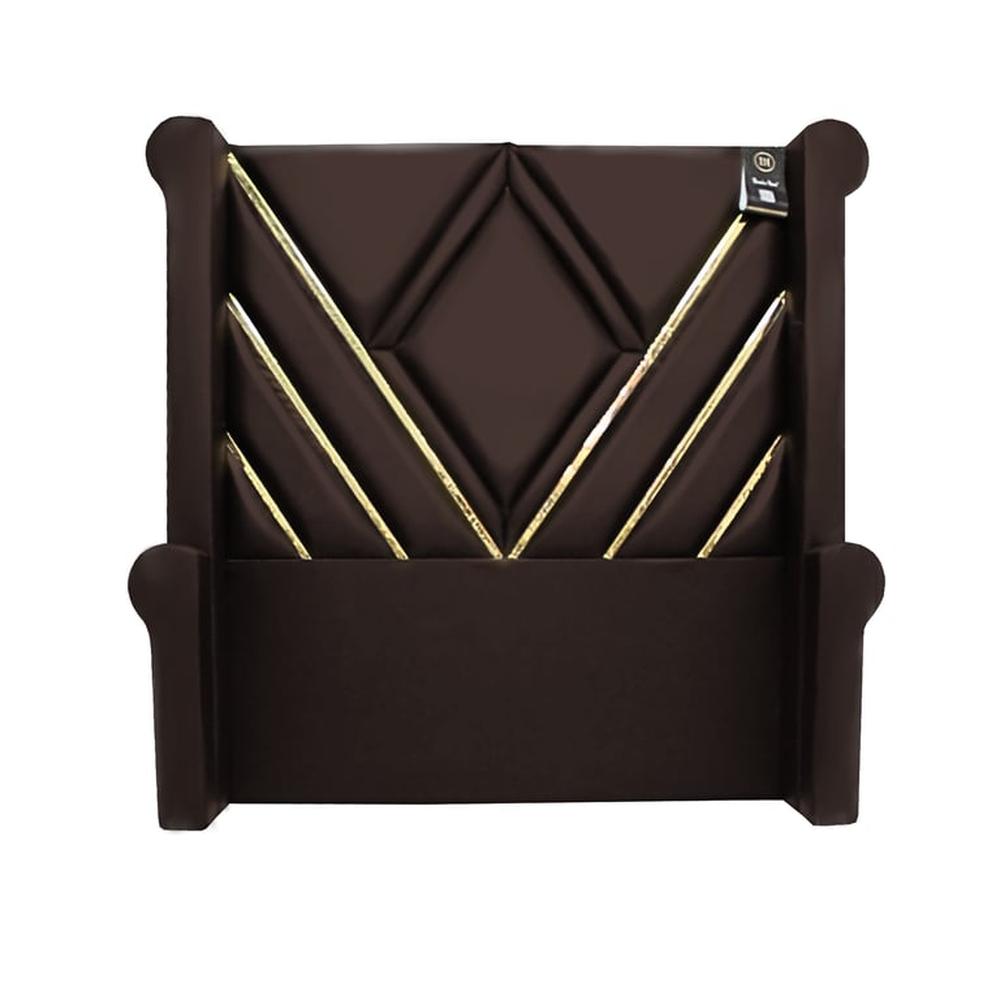 Cabecera Signature Ceuta con Tela espejo 2 Plz - Chocolate