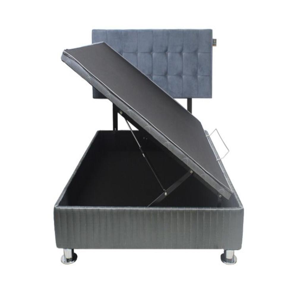 Dormitorio Montana + Cabecera Desmontable Soria 2 plz. -Gris Oscuro