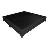 Base De Cama Luton Queen Europeo 160 x 200 2 Piezas - Negro