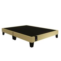 Base De Cama Europea Carintia Queen Americano 1.53 x 2.03 - Beige Claro