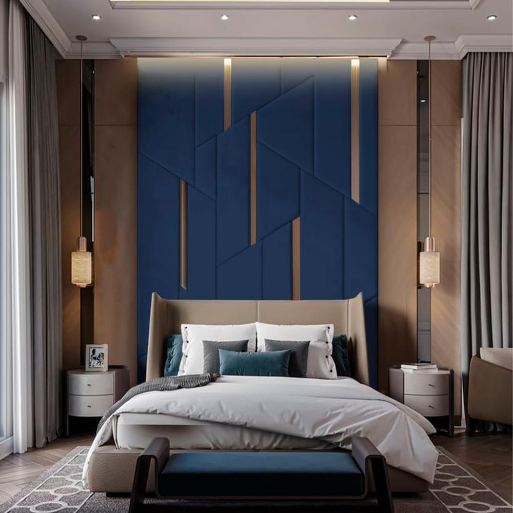 Cabecera Ringsted 1 Plz - Azul Marino