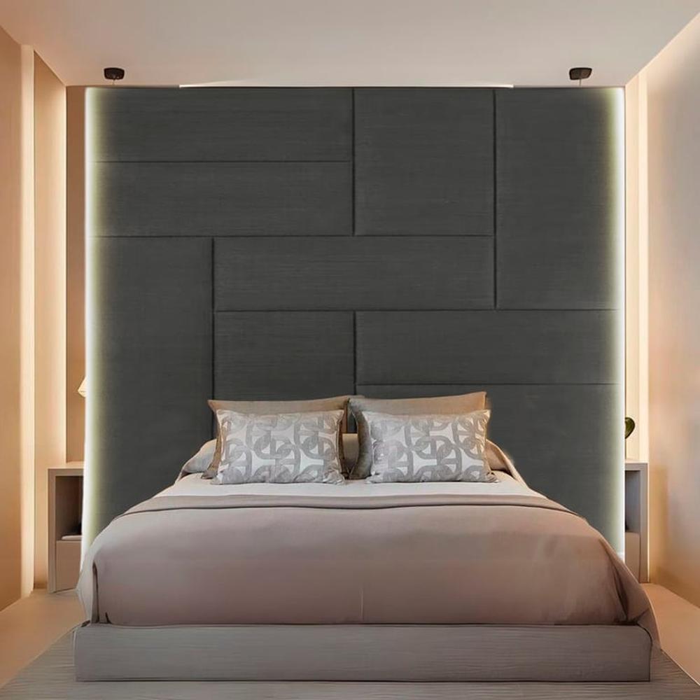 Cabecera Arhus King - Gris Oscuro