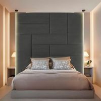 Cabecera Arhus Queen - Gris Oscuro