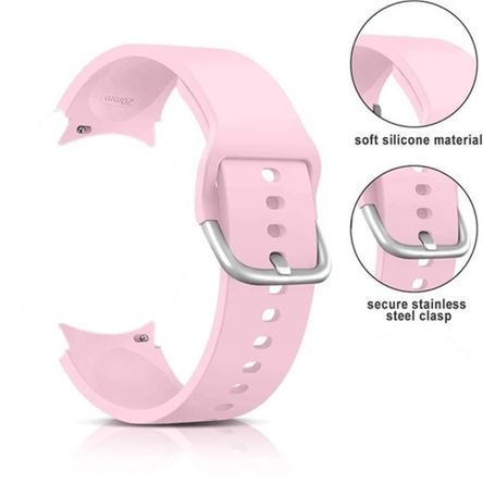 Correa de silicona samsung watch 4 5 5 pro 6 7 fe pink Correa de silicona samsung watch 4 5 5 pro 6 7 fe pink