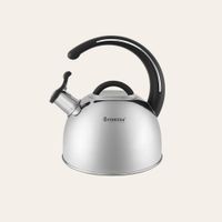 Tetera Finezza de Acero Inoxidable Negra 3 Litros con Silbato –  FF-T0048