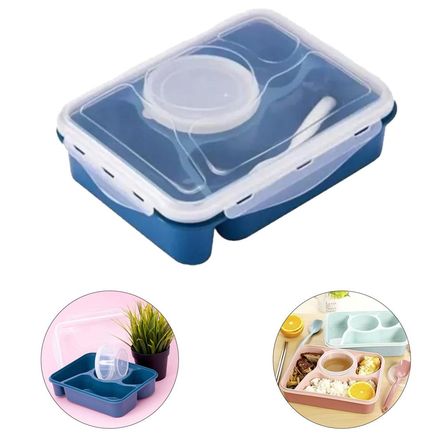 Taper Lonchera Contenedor de Alimentos con Divisiones Azul (COC043AZ) Taper Lonchera Contenedor de Alimentos con Divisiones Azul (COC043AZ)