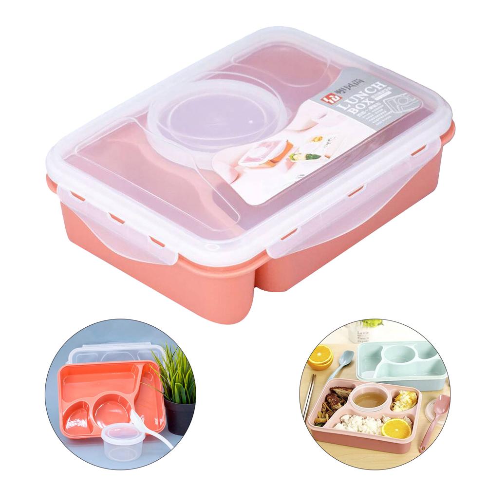 Taper Lonchera Contenedor de Alimentos con Divisiones - Ladrillo